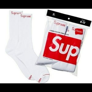 🔥NEW SUPREME WHITE SOCKS PACK